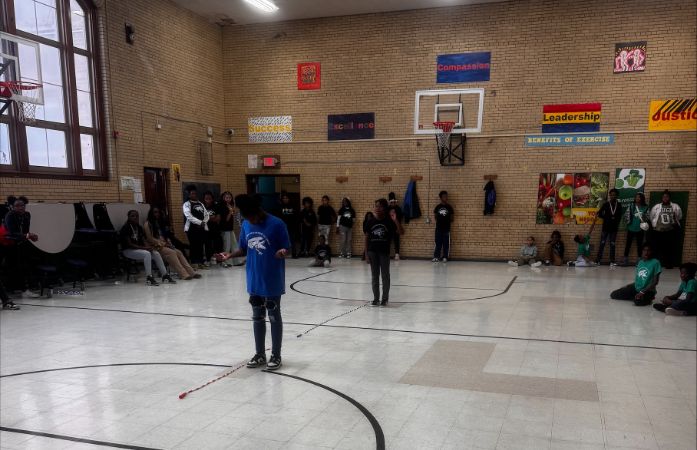  Shalia Branch and Malia Branch in finals of House Friday activity.